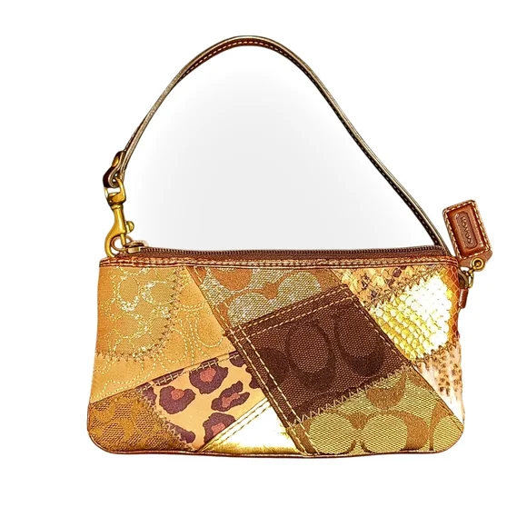 Coach Vintage Y2k Patchwork Wristlet - Picture 2 of 11